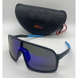 Bevi Sunglasses Wraparound‎ Sport Blue Lenses 80 13 140 TR2736 C2 With Case